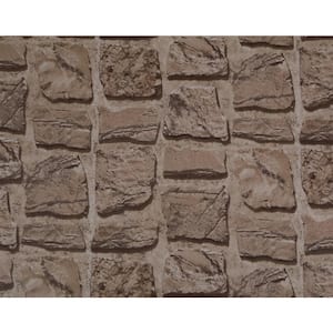 Stone Old Brown Vinyl Strippable Roll (Covers 35.5 sq. ft.)