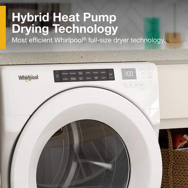 Whirlpool 7.4 cu. ft. 240 Volt Stackable White Electric Ventless