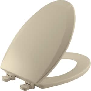 Lift-Off Elongated Closed Front Toilet Seat in Bone
