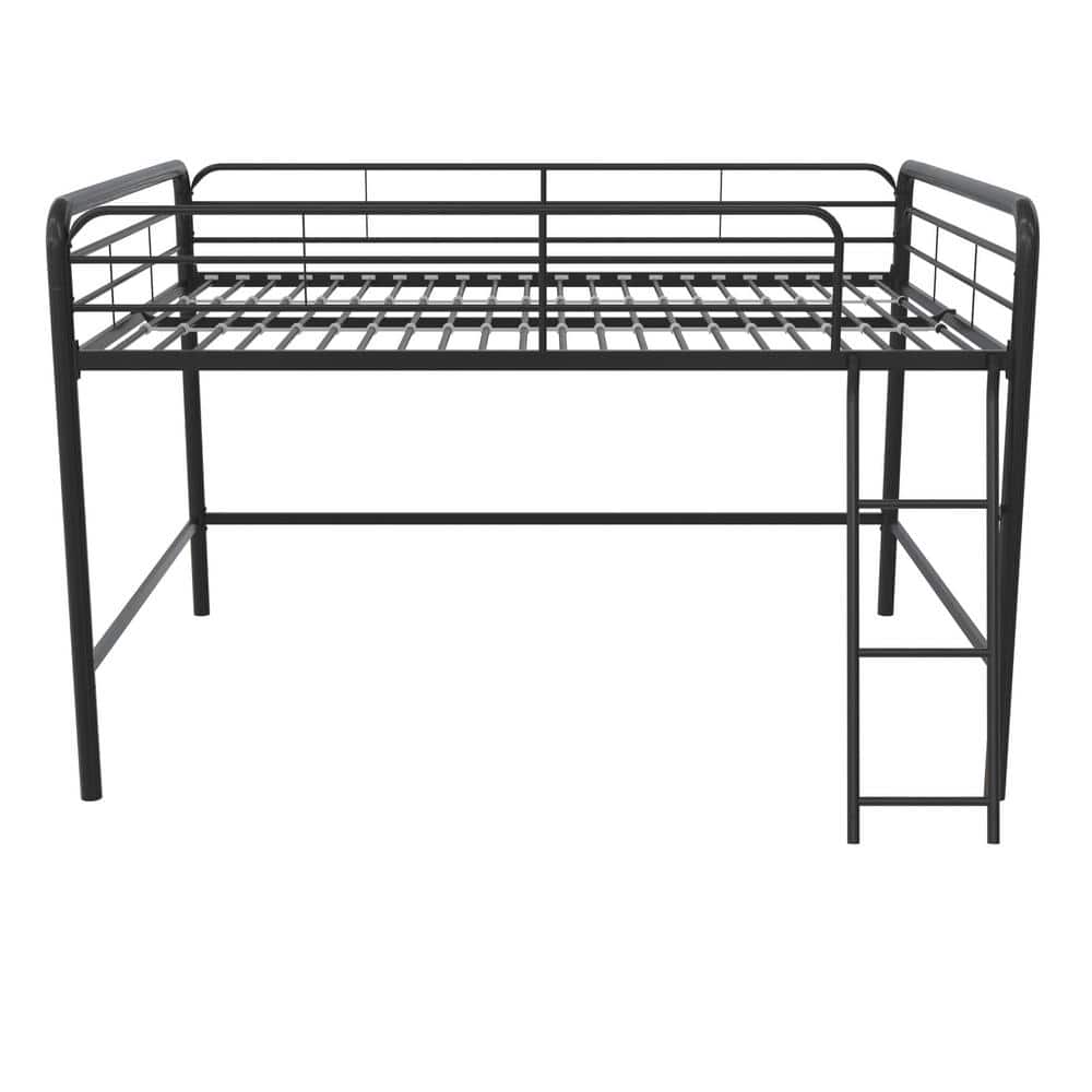 DHP Alyssa Black Metal Junior Full Loft Bed DE38460 - The Home Depot