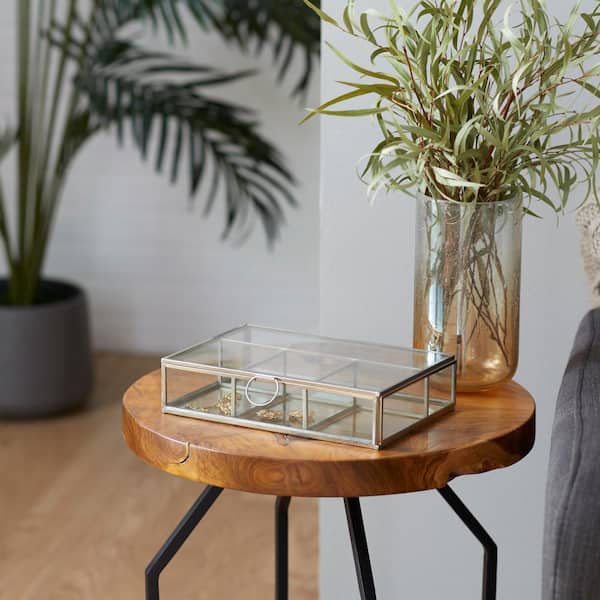 Litton Lane Silver Modern Jewelry Box
