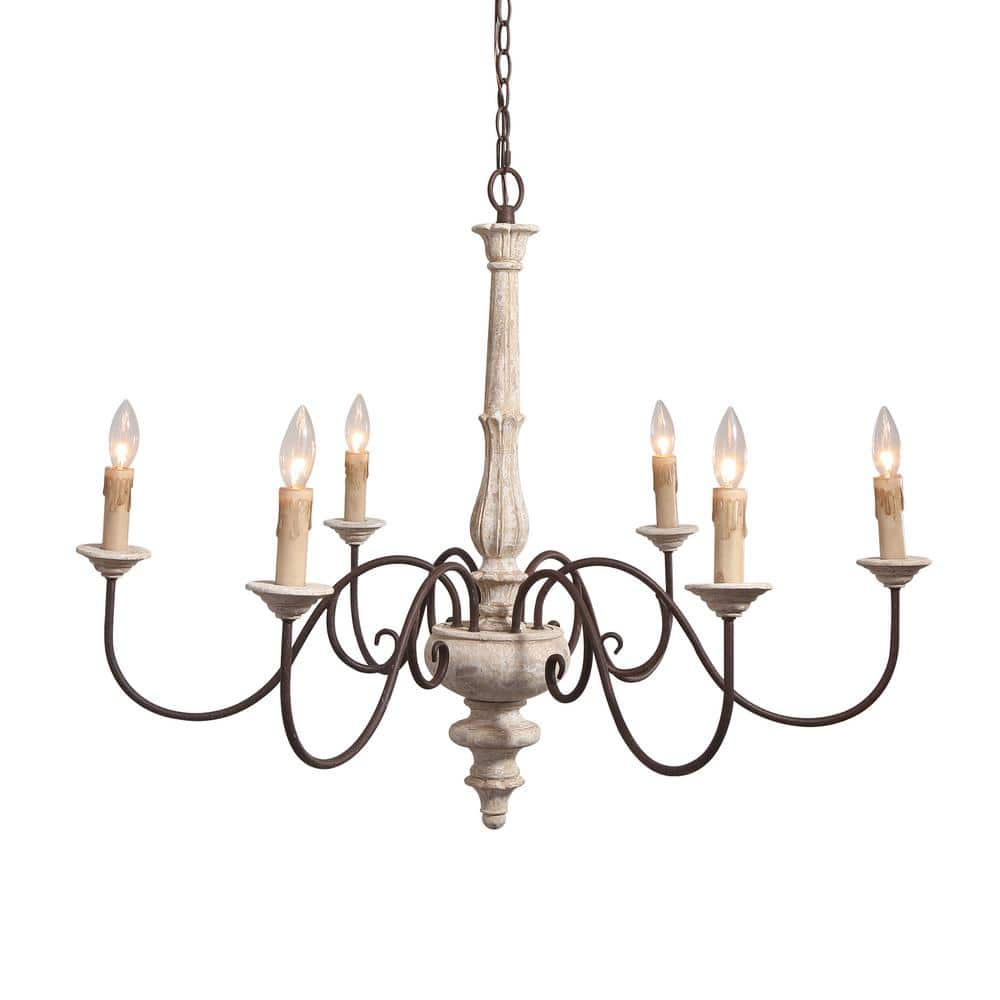 HOXIYA Farmhouse Candle Chandelier offers 34.6