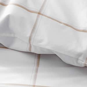 Window Pane Plaid Yarn-Dyed Cotton Percale Duvet Cover