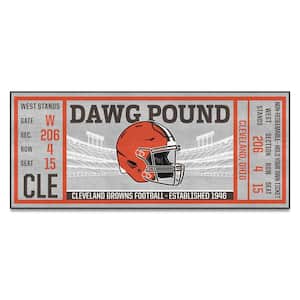 NFL - Cleveland Browns 30 in. x 72 in. Indoor Ticket Runner Rug