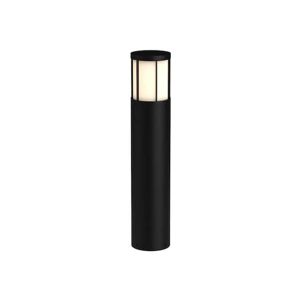 KUZCO Alden 31 in. 1-Light 24-Watt Black 120-227-Volt 2500 Lumens Hardwired Integrated LED Exterior Landscape Bollard