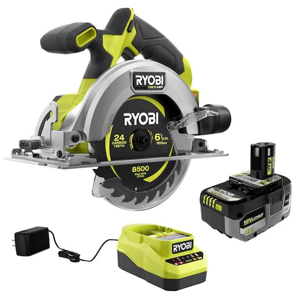 ONE+ HP 18V Brushless Cordless Compact 6-1/2 in. Circular Saw Kit with 4.0 Ah HIGH PERFORMANCE Battery and Charger