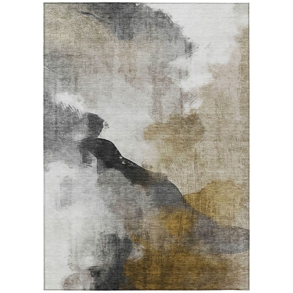 Chantille Machine Washable Indoor/Outdoor Abstract ACN2043 Brown 8 ft. x 10 ft. Area Rug price history on PriceWatchPro