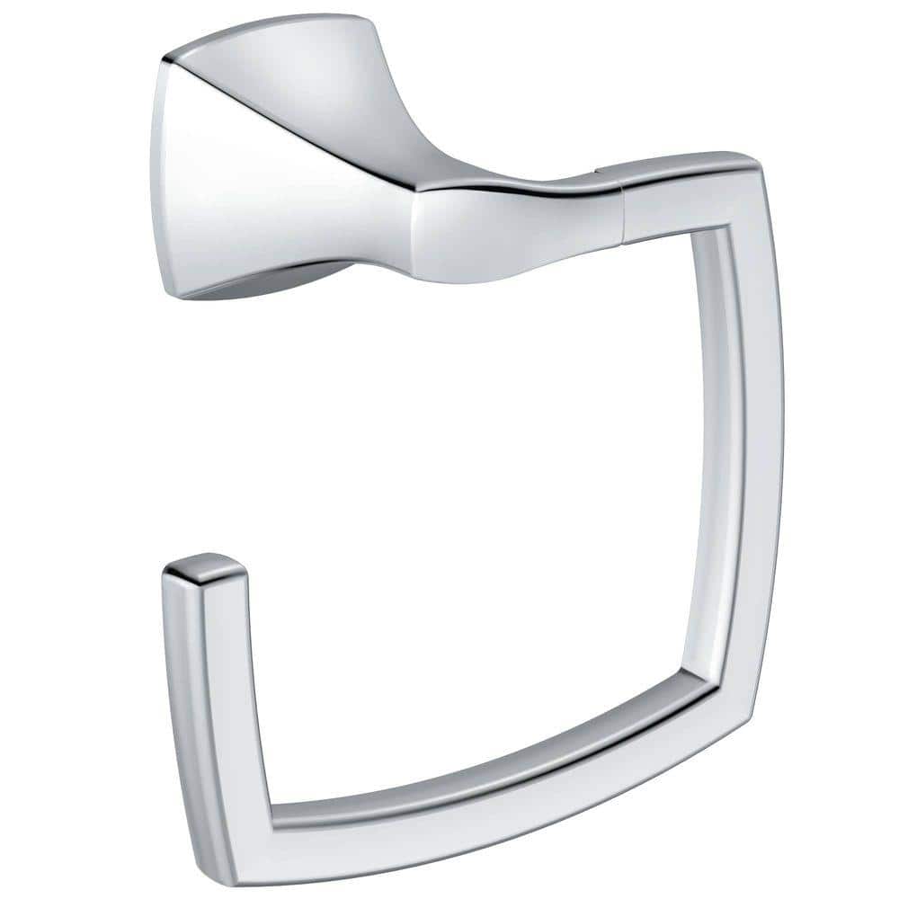 MOEN Voss Towel Ring in Chrome, Grey -  YB5186CH