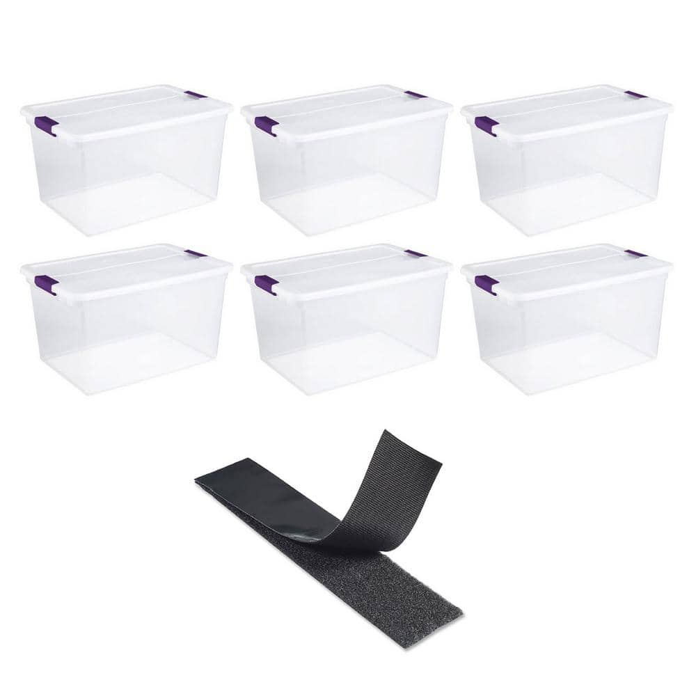 Sterilite 66 Qt. ClearView Latch Box Storage Bin Container(18-Pack) 18 x  17571706 - The Home Depot