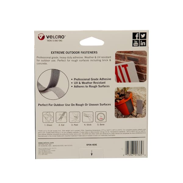 VELCRO Brand 10 ft. x 1 in. Extreme Titanium Tape The Home Depot