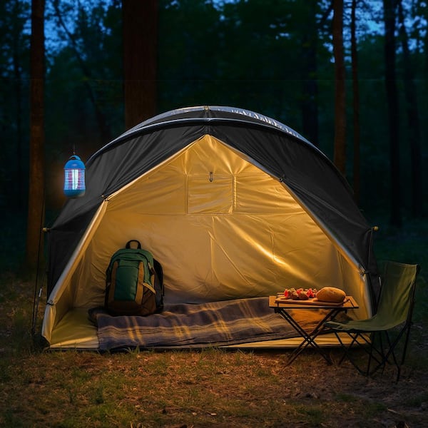 Poloma 1-Person Outdoor Cot Tent with Zippered Door and