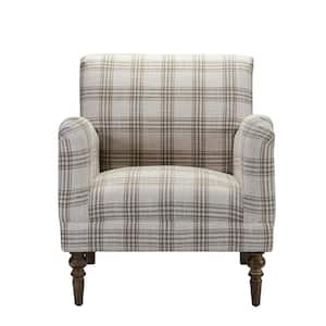 Mandan Tan Polyester Arm Chair (Set of 1)
