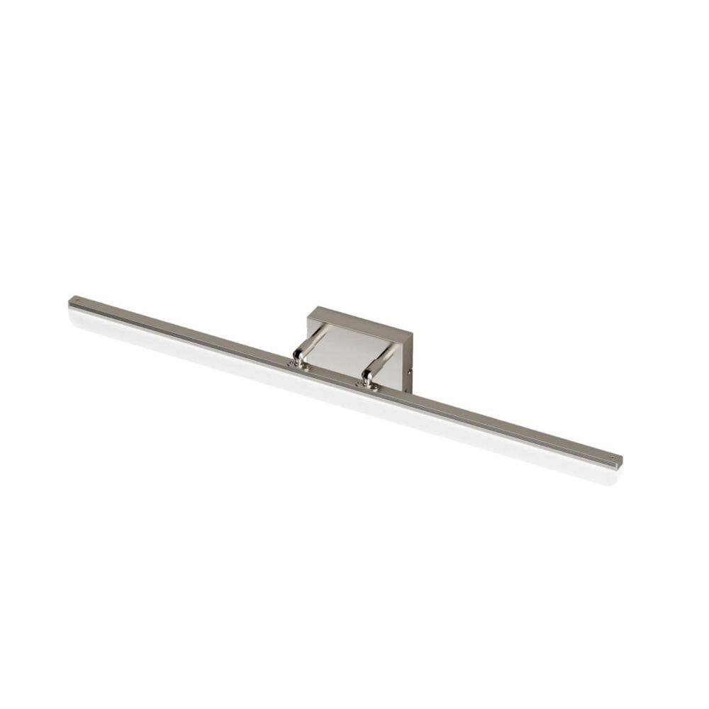31.7 in. 1 Light Nickel LED Bathroom Vanity Light Bar with 5-CCT Adjustable Switch Acrylic Lampshade price history on PriceWatchPro
