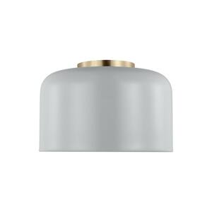 Malone 10.75 in. 1-Light Matte Grey Small Ceiling Flush Mount
