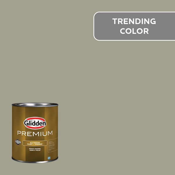 Glidden Premium 1-qt. Smoky Slate PPG1028-4 Semi-Gloss Exterior Latex Paint