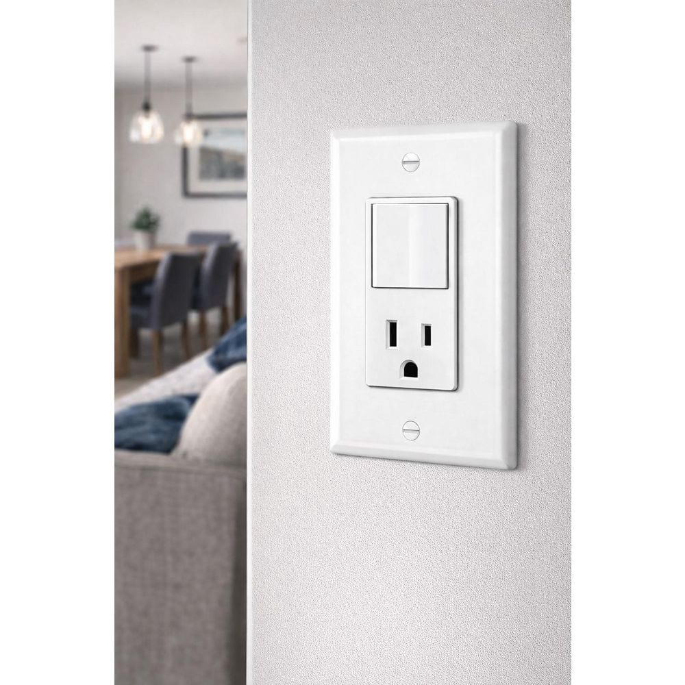 15A/120V Combination Rocker Light Switch White 10-Pack price history on PriceWatchPro