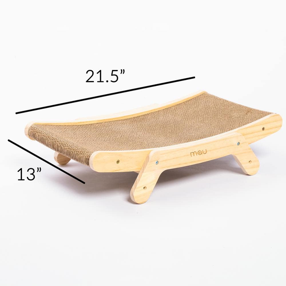 Adjustable Pinewood and Cardboard Cat Scratching Pad