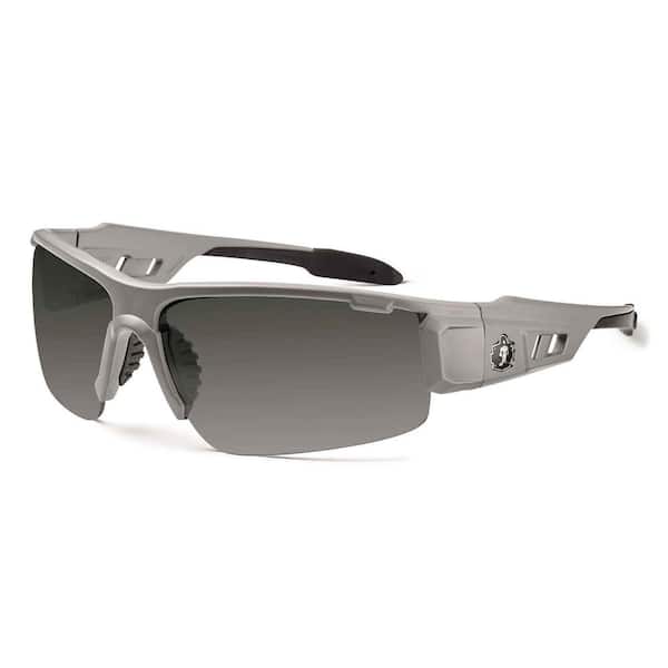 Skullerz Dagr Matte Gray Polarized Safety Glasses, Tinted Lens - ANSI Certified