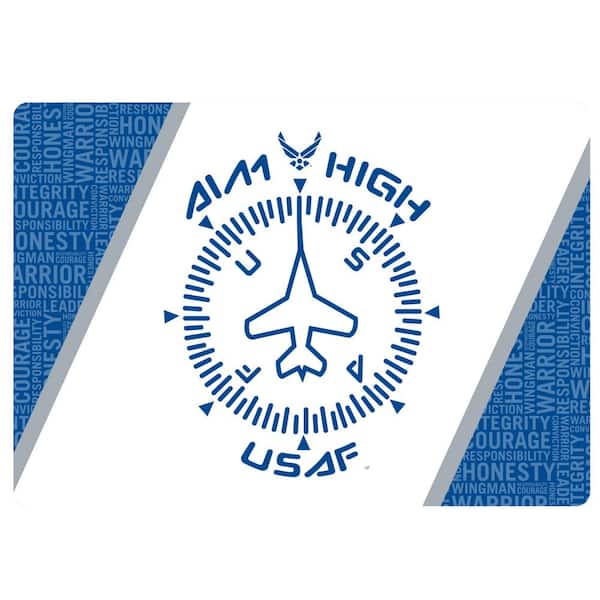 Evergreen US Air Force Military Multicolor Rectangle Desklite LED Decor