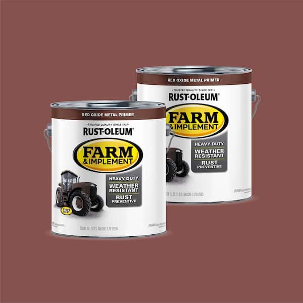 1 gal. Farm & Implement Red Oxide Metal Primer (2-Pack)