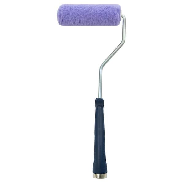 PRIVATE BRAND UNBRANDED 4 in. x 3/8 in. High-Capacity Polyester Knit Mini Paint  Roller with Frame HD MT 338 0400 - The Home Depot
