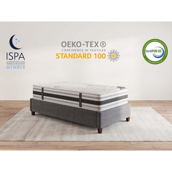 Ottomanson Lodge 12 in. Twin Made in USA Firm Hybrid Mattress Cool