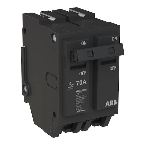ABB 70 Amp 1 in. Double-Pole Circuit Breaker (THQL2170A) THQL2170A