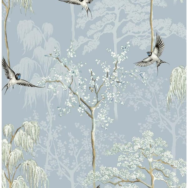 Blue Bird Wallpaper | Wallpaper & wall coverings | B&Q