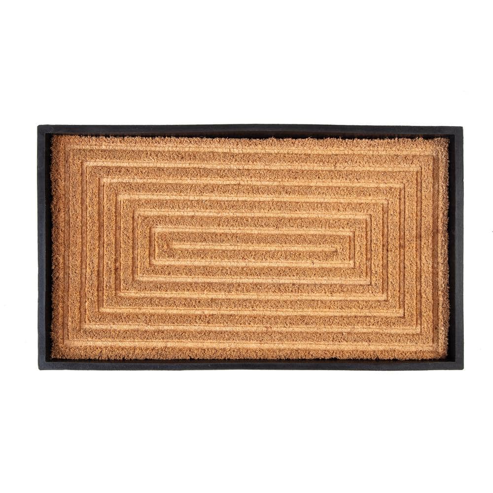 24.5 in. x 14 in. x 1.5 in. Natural and Recycled Rubber Boot Tray with Rectangle Embossed Coir Insert price history on PriceWatchPro