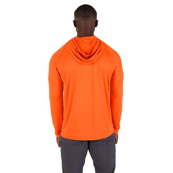 メンズウェア sunrise Milwaukee Men's WORKSKIN Orange XL Hooded Sun Shirt M550A-XL - The