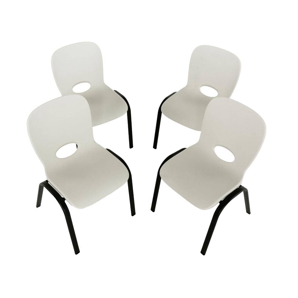 Almond Polyethylene Stackable School Chair for Kids