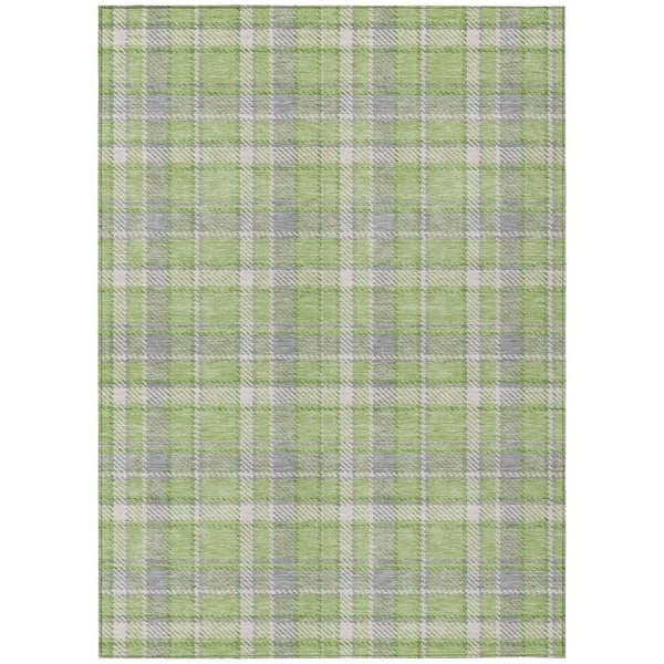 Addison Rugs Chantille ACN563 Green 8 ft. x 10 ft. Machine Washable Indoor/Outdoor Geometric Area Rug