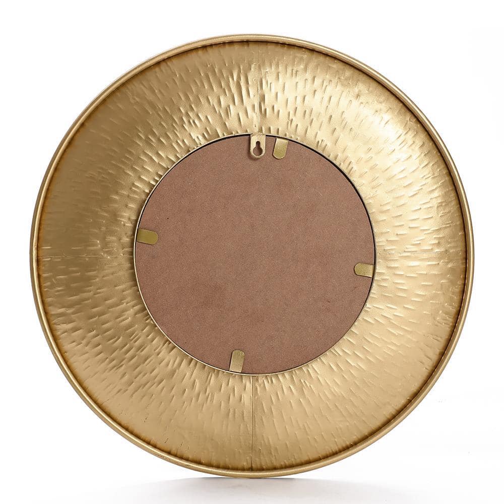 Gold Sunburst 3-Piece Round Wall Mirror Set