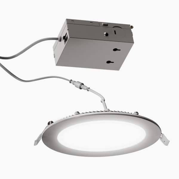 InfiBrite 4 in. 5CCT Selectable White New Construction 12-Watt 850 Lumens 0/10-Volt Dimmable LED Light 120/277-Volt