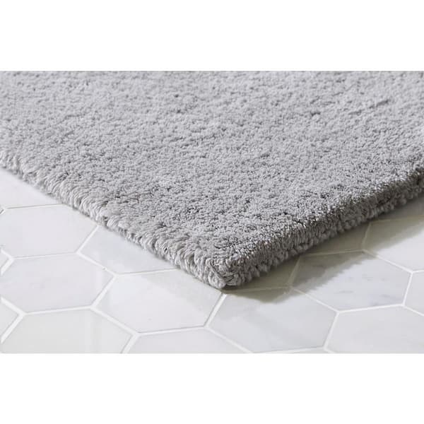 Mohawk Ensuite Cotton Border Taupe Bath Rug 24x40