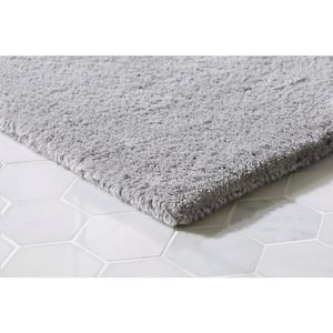 A1 Home Collections A1HC Feather Touch Quick Dry 20 in. x 33 in. Sharkskin  Grey Solid 100% Organic Cotton 900 GSM Rectangle Bath Mat A1HCBM-GreyNW -  The Home Depot