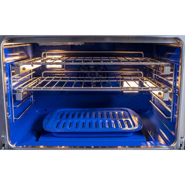 VEZENI Randolph Pro 48 in. 5-Burner Natural Gas Double Oven Range