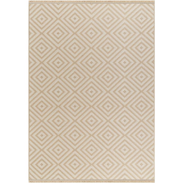 Mystery  Brown 7 ft. x 10 ft.Machine-Washable Rug