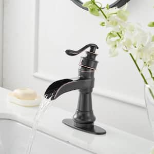 Single Hole Single-Handle Single Hole Low-Arc Bathroom Faucet in Oil Rubbed Bronze