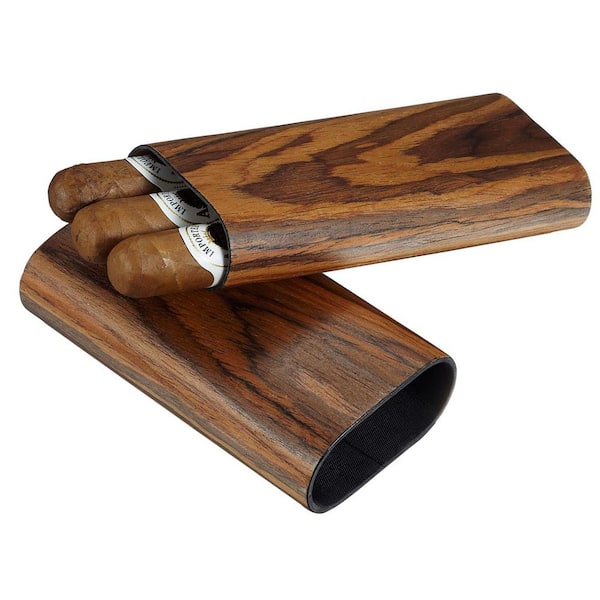 Visol Timber Cherry Wood Finish Cigar Case