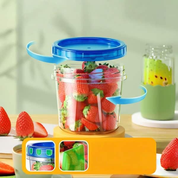 24 oz. Plastic Freezer Storage and Food Containers with Twist Top Lids for Freezer Storage and Soup Containers (6-Pack)