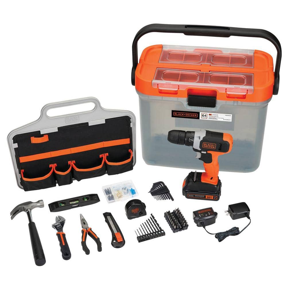 Black and Decker MATRIX 20V MAX 6-Tool Combo Kit with Storage Case - White  Drill