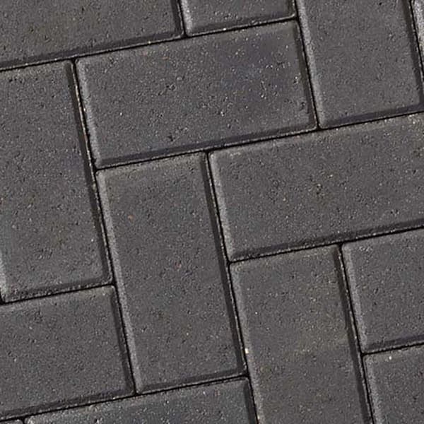 interlock Holland 8.5 in. x 4.25 in. x 2.375 in. Rectangle Onyx Concrete Paver Pallet (280-pieces/69 sq. sf./Pallet)