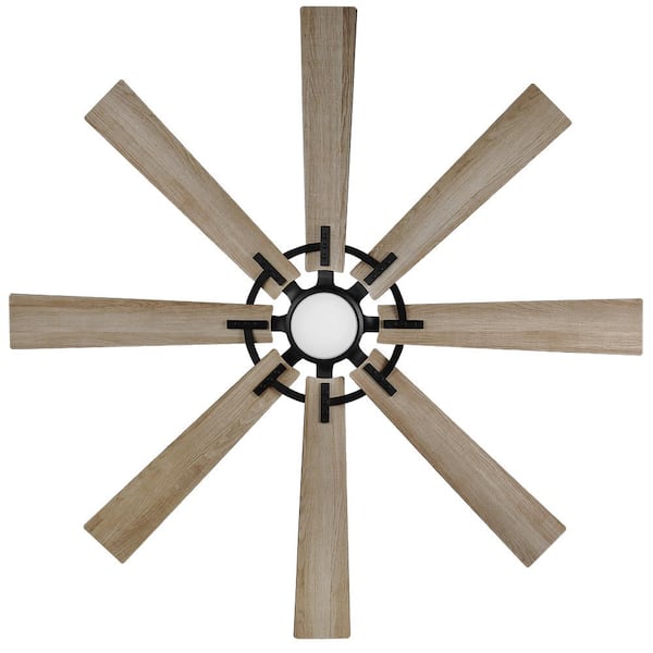 Outdoor Led Matte Black Ceiling Fan, Windmill Ceiling Fan Home Depot