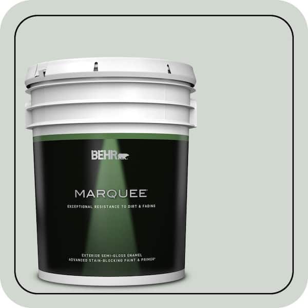 BEHR MARQUEE 5 gal. Home Decorators Collection #HDC-CT-23 Wind Fresh White Semi-Gloss Enamel Exterior Paint & Primer
