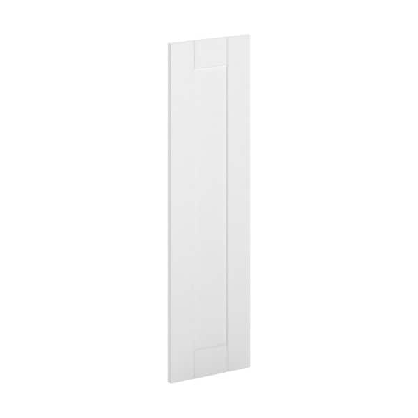 Hampton Bay 12 in. x 42 in. x 0.75 in. Princeton Wall Deco End Panel in Warm White