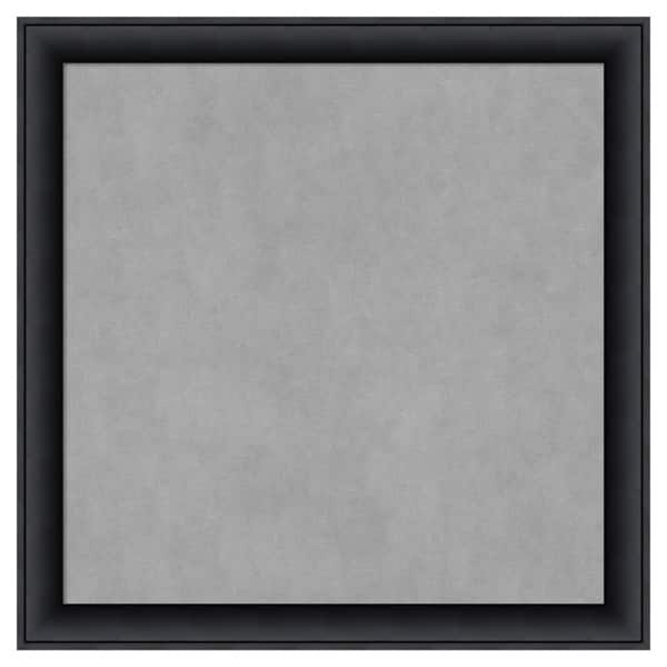 Amanti Art Nero Black 27 in. x 27 in. Framed Magnetic Board