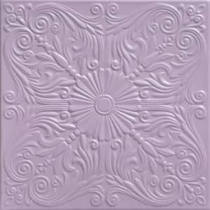 Spanish Silver Inspired 1.6 ft. x 1.6 ft. Decorative Foam Glue Up Ceiling Tile (21.6 sq. ft./case)