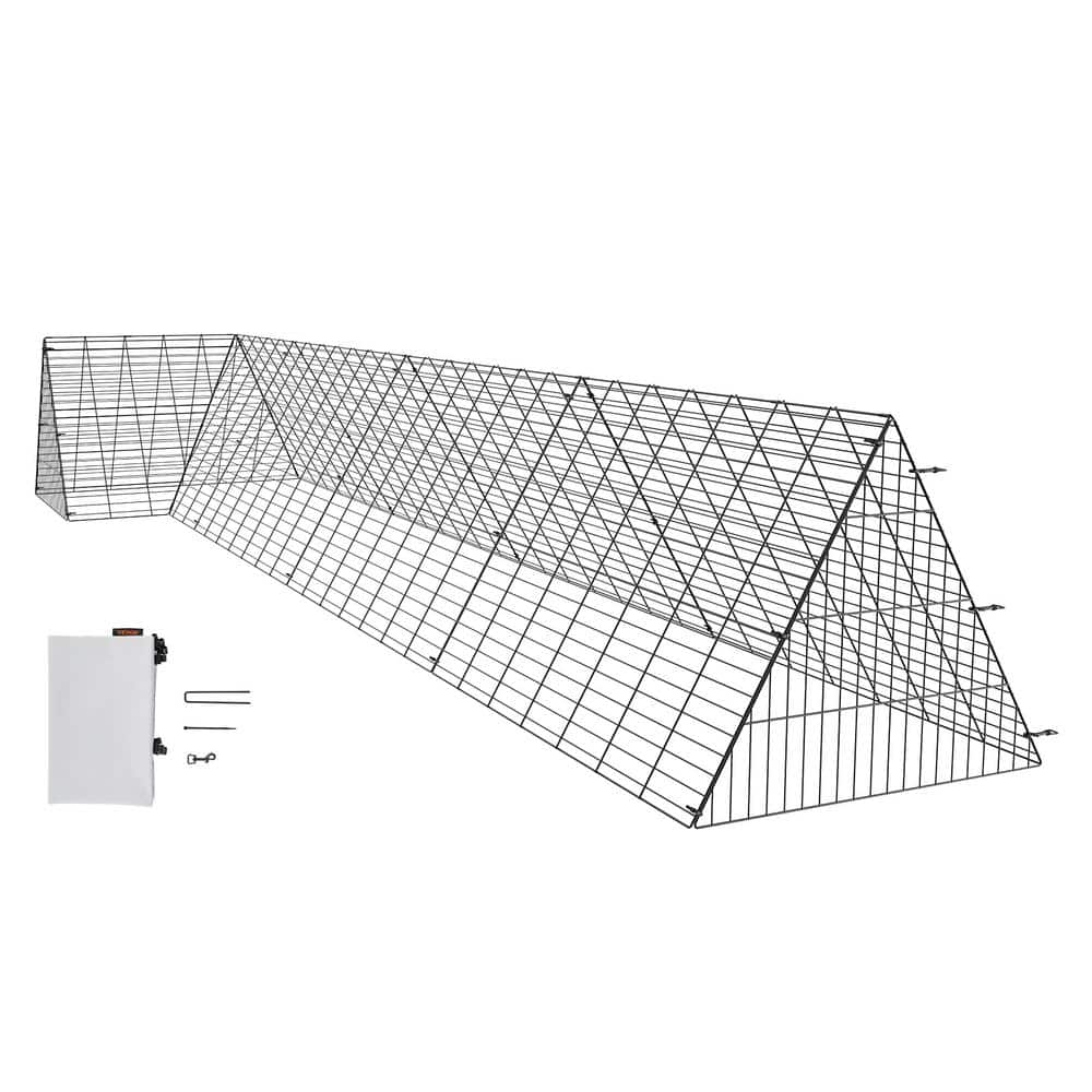 VEVOR Poultry Fencing Chicken Tunnels 157.5 x 39.4 x 24.2 in. Chicken Tunnels for Yard Portable Chicken Tunnels