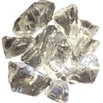 0.75 in. Ice Clear Recycled Fire Glass